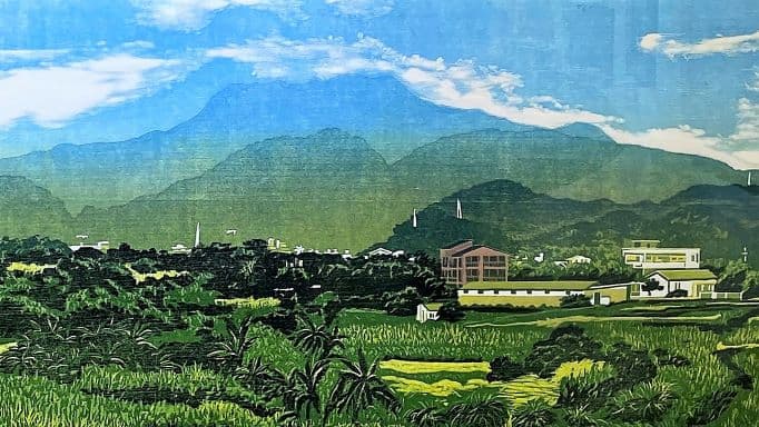 | 美人山下的春綠（局部）-陳國樑，2022。 圖 / 策略風知識新聞網