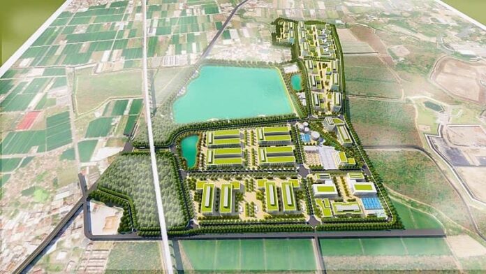 因應台商回台與地方產業設廠用地需求,經濟部在岡山規劃設置北高雄產業園區,園區預計投入46億元,目標創造約2000多個就業機會、年產值128億元。圖 / 高雄市經發局 因應台商回台與地方產業設廠用地需求,經濟部在岡山規劃設置北高雄產業園區,園區預計投入46億元,目標創造約2000多個就業機會、年產值128億元。圖 / 高雄市經發局