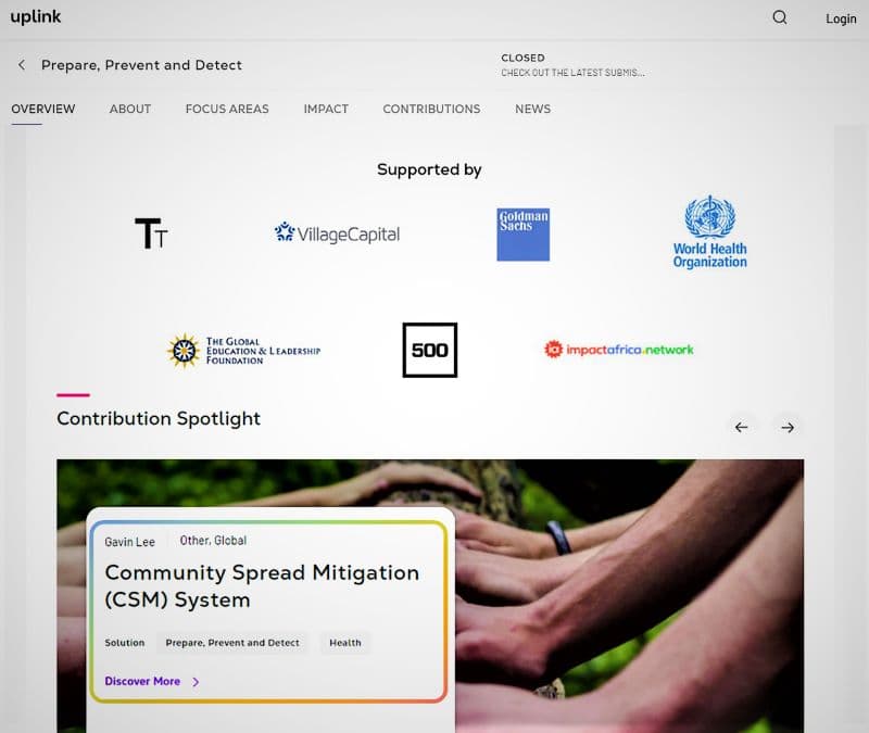 2020年,柯極以接觸互動數位轉型技術,榮獲國際經濟論壇主辦,世衛組織(WHO)與高盛集團評定的2020 COVID Challenge(亮點貢獻)榮耀。李建佑說,當時的產品只是第一代HTO的芻形, 命名也還未定,申請專案時, 用Community Spread Mitigation (CSM) System,意思是社區感染防禦系統。圖 / 柯極 提供