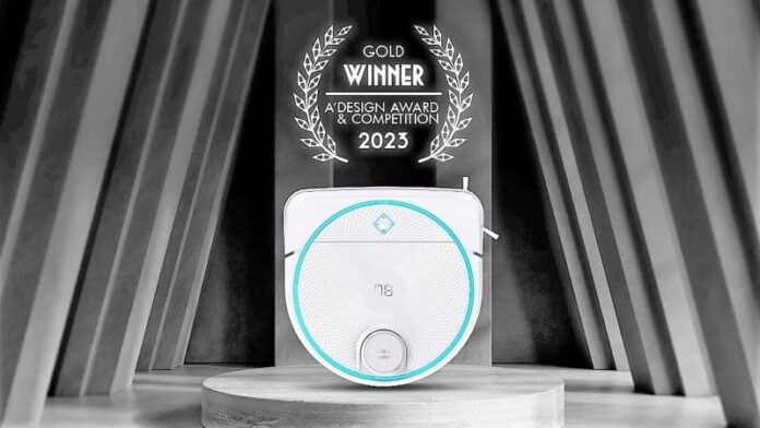LEGEE-D8掃拖地機器人,勇奪義大利2023 A' Design Award家用設計類金獎。好樣科技總經理暨創辦人趙志謀說,很榮幸獲獎並感謝團隊在開發智能家用清潔機器人時,不僅著眼於清潔效能,同時思考如何更環保、用起來更輕鬆,樹立友善地球標竿。圖 / 好樣提供 LEGEE-D8掃拖地機器人,勇奪義大利2023 A' Design Award家用設計類金獎。好樣科技總經理暨創辦人趙志謀說,很榮幸獲獎並感謝團隊在開發智能家用清潔機器人時,不僅著眼於清潔效能,同時思考如何更環保、用起來更輕鬆,樹立友善地球標竿。圖 / 好樣提供