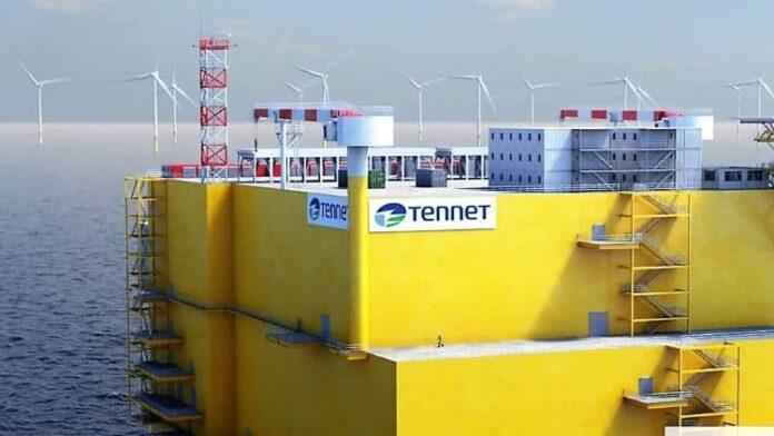 日立能源攜手Petrofac為荷德輸電系統運營商TenneT提供多座離岸與陸上高壓直流傳輸電力轉換站與配套基礎設施，推動大規模再生能源以加速併入歐洲電網。圖 / 日立能源提供