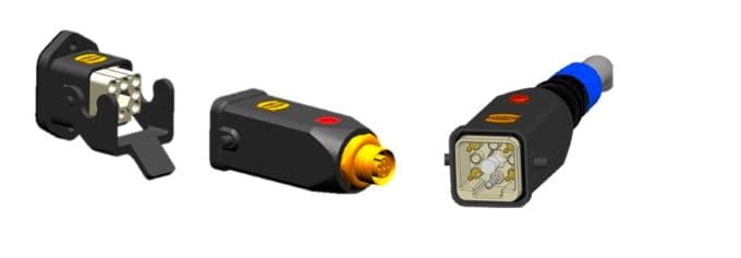 圖 4 Han 保護 – 整合保險絲功能的 Han® 3A 連接器。