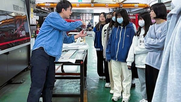 學生參訪富專鋼鐵