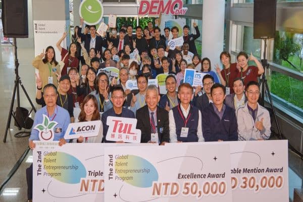 臺科大第二屆外籍人才創新創業培訓計畫Demo Day全體大合照。