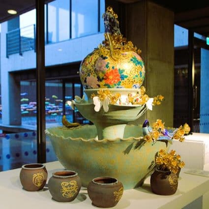 《福到—彩繪拼貼許願池