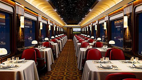 新東方快車五星級列車餐車廂