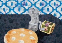 松鼠偷吃派: 失而復得的酸奶派食譜 潘娉玉,〈松鼠偷吃派〉原創作品局部