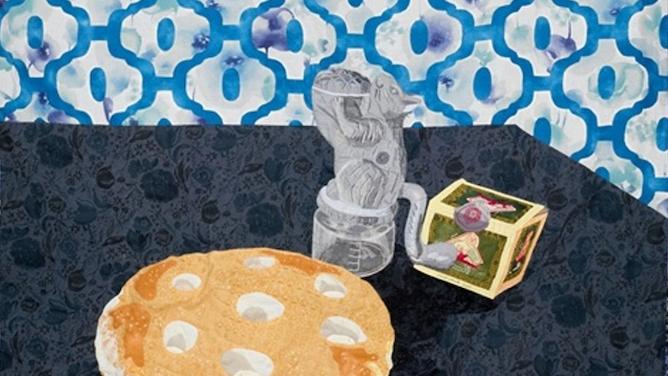 0220301 潘娉玉,〈松鼠偷吃派〉原創作品局部